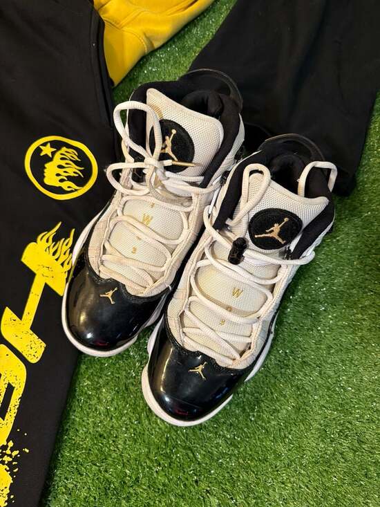 Air Jordan 6 Rings Defining Moments (DMP) White/Black/Gold